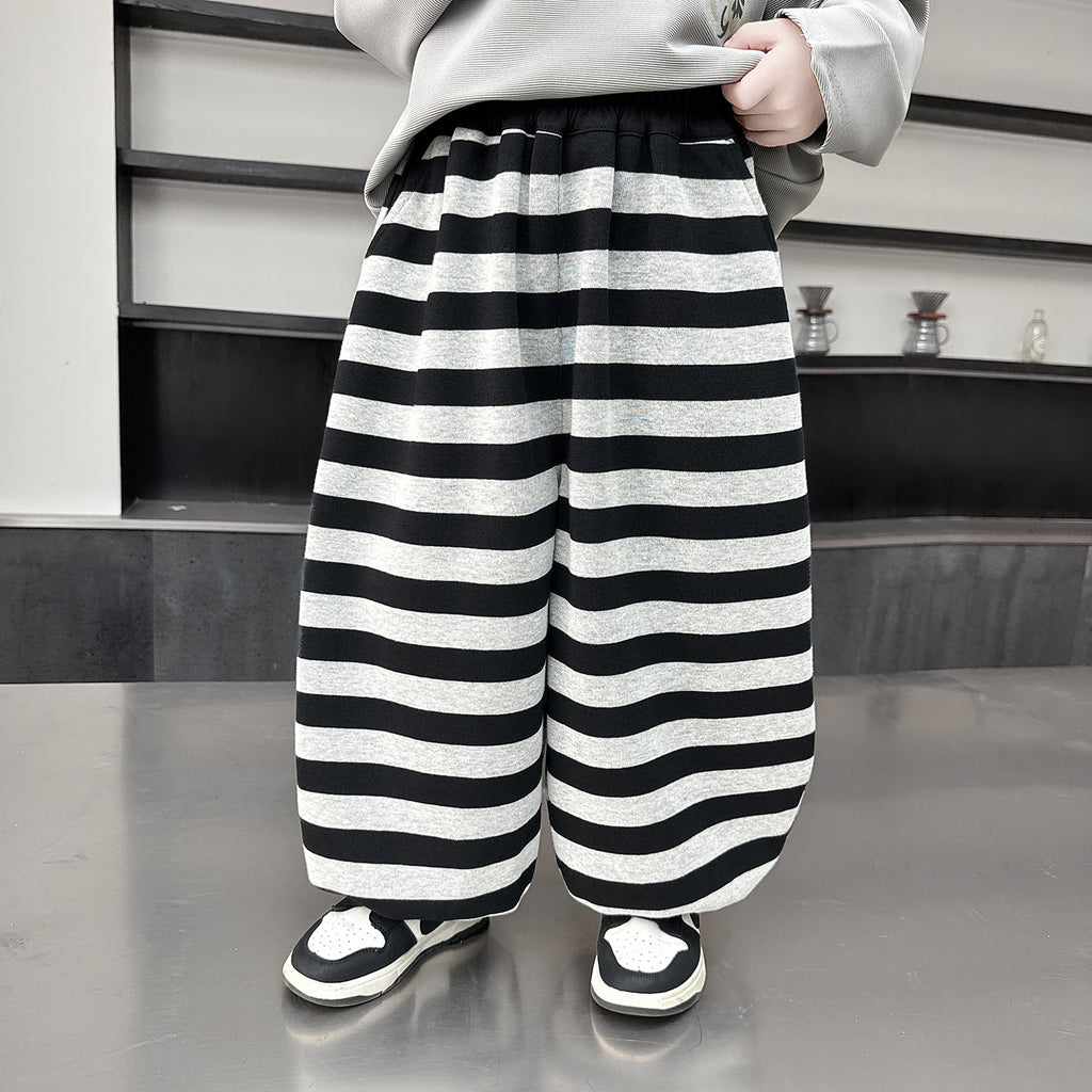 Boys' Casual Striped Sweatpants Jogger Pants